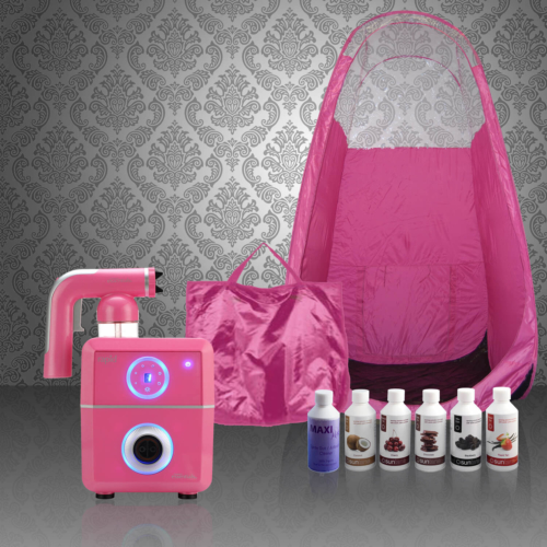 Tanning Essentials Rapid Candy zestaw — z różowym namiotem