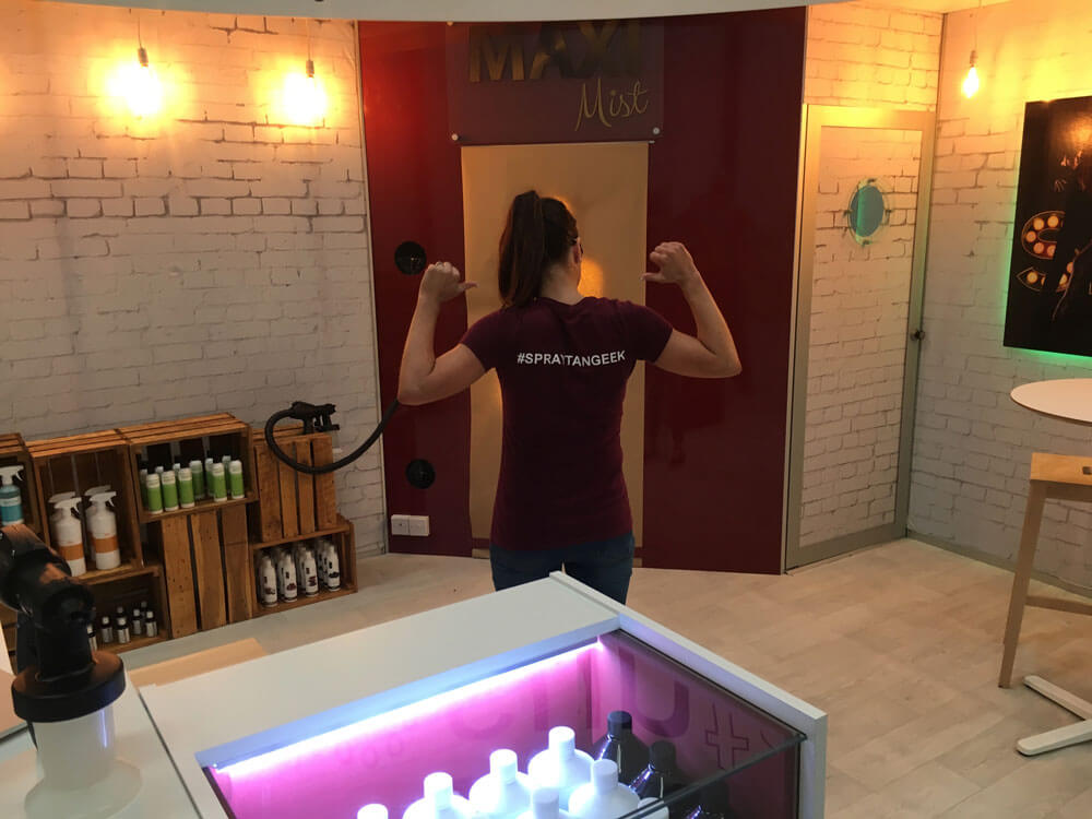 Damska #spraytangeek koszulka z logo Suntana (Maroon) Damska #spraytangeek koszulka z logo Suntana (Maroon)